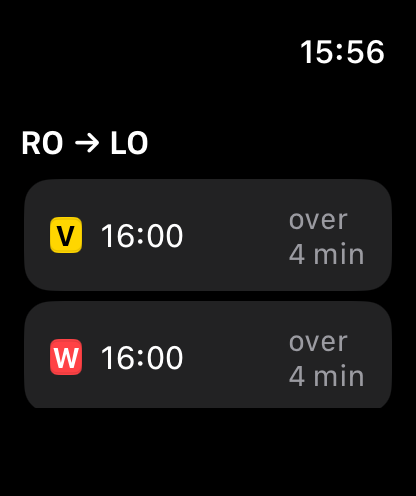 Rolo & Loro-app op Apple Watch
